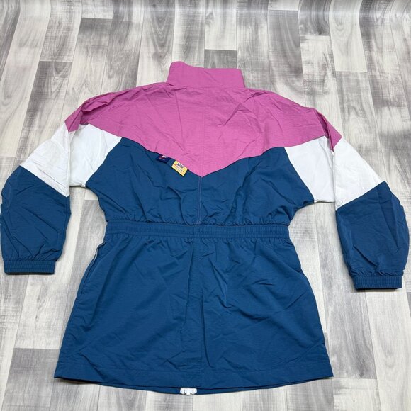✅Womens S Nike Icon Clash Track Jacket Windbreaker Colorblock Drawstring Waist - Picture 2 of 13